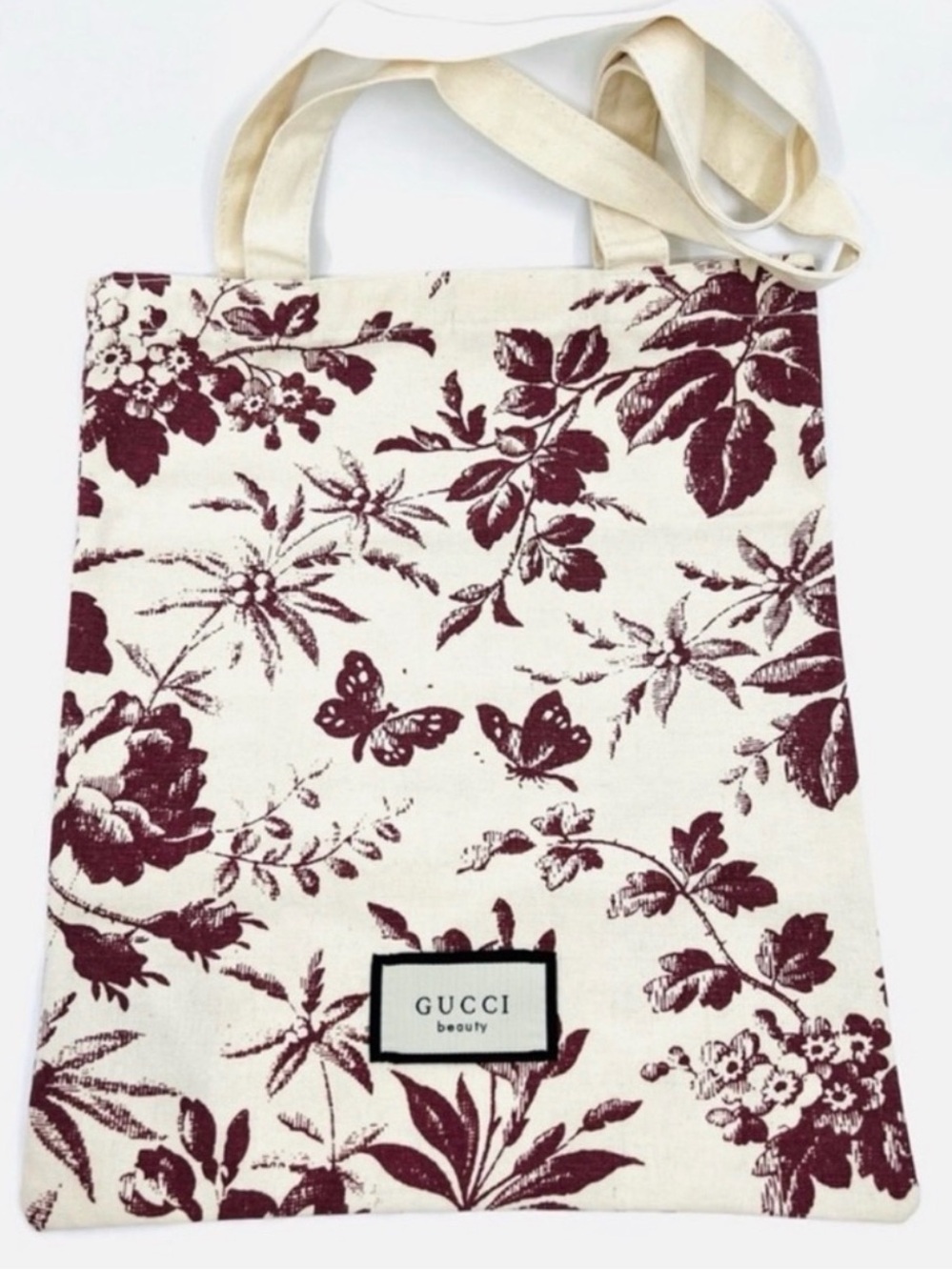 Gucci Beauty Herbarium Tote Bag - Red and White